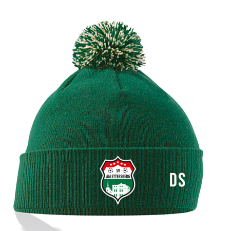 Bommelmütze Unisex | Logo | grün | SV am...