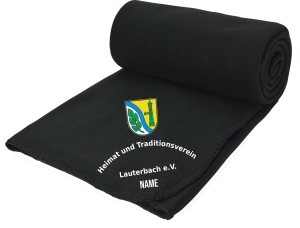 Aufwärmdecke Fleece | schwarz | Heimat und Traditionsverein Lauterbach e.V.