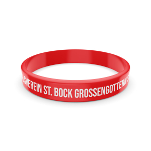 Silikonarmband für Kinder | rot | St. Bock Grossengottern e.V.