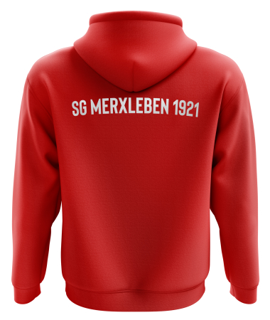 Hoodie Kinder/Herren | Logo klein | rot | SG Merxleben 1921