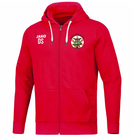 Kapuzenjacke Kinder/Herren | JAKO Base | rot | Satori-Karate-Do e.V.