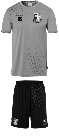 Trikotset Kinder/Herren | Uhlsport Score 26 | dark grau melange/schwarz | SG Einheit Schwerstedt
