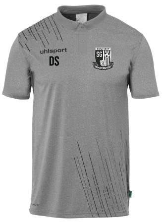 Poly Polo Shirt Kinder/Herren | Uhlsport Score 26 | dark grau melange/schwarz | SG Einheit Schwerstedt
