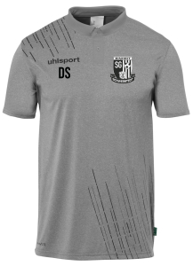 Poly Polo Shirt Kinder/Herren | Uhlsport Score 26 | dark grau melange/schwarz | SG Einheit Schwerstedt