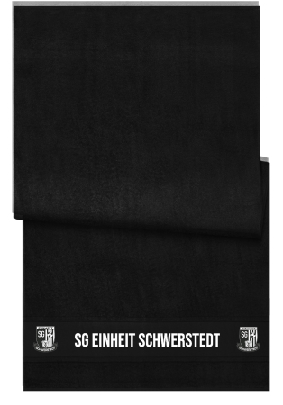 Badetuch/Strandtuch | schwarz | SG Einheit Schwerstedt