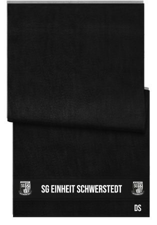 Badetuch/Strandtuch | schwarz | SG Einheit Schwerstedt