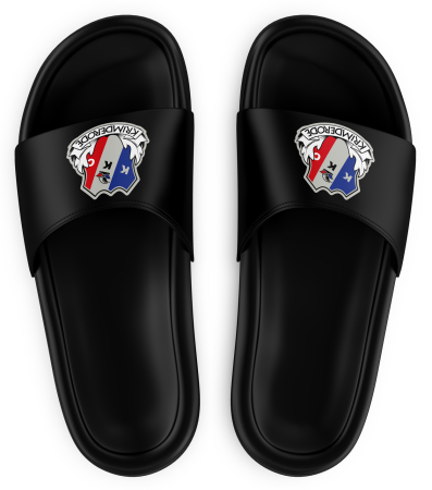 Badeschuhe | Logo | schwarz | Krimderöder Karneval Club