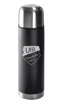 Isolierflasche | Edelstahl | matt | schwarz | 500ml | VfB...