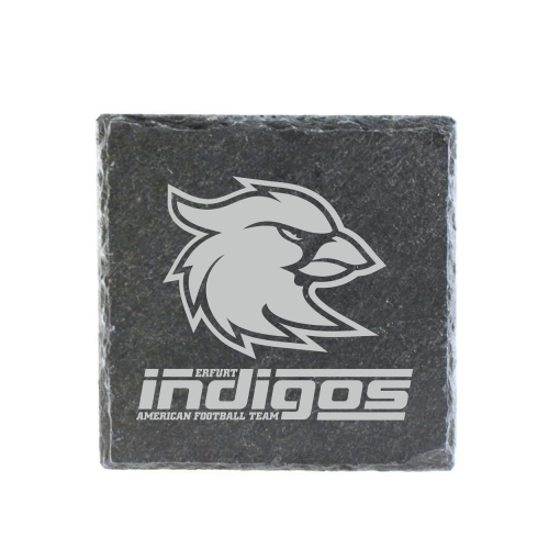 Untersetzer | Schiefer | Logo | Erfurt Indigos