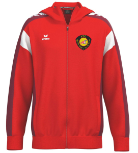 Trainingsjacke mit Kapuze | ERIMA Celebrate 125 | Kinder/Herren | red/new bordeaux | KSC Motor Jena e.V.