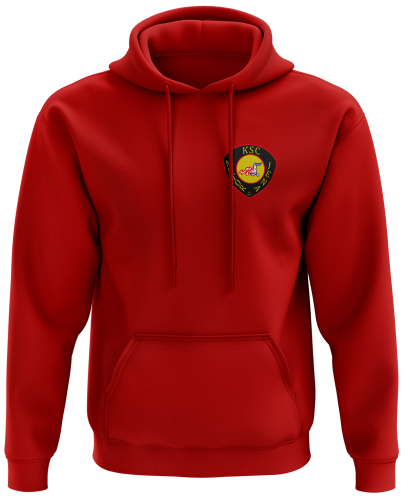 Hoodie Unisex/Kinder | Built your Brand | Logo klein rot | KSC Motor Jena e.V.