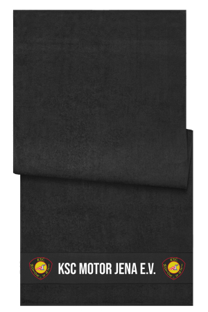 Badetuch | Strandtuch | schwarz | KSC Motor Jena e.V.