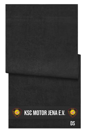 Badetuch | Strandtuch | schwarz | KSC Motor Jena e.V.