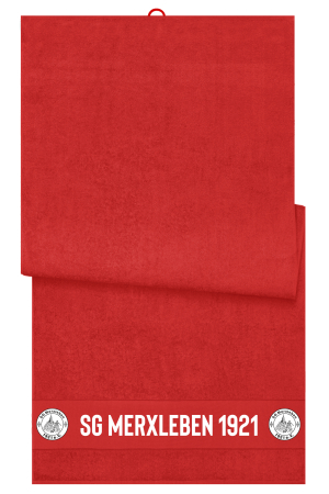 Badetuch | Strandtuch | rot | SG Merxleben 1921