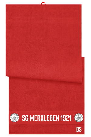 Badetuch | Strandtuch | rot | SG Merxleben 1921