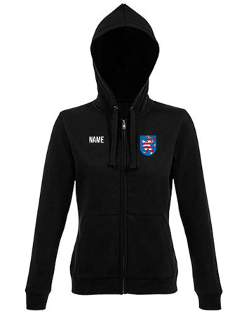 Kapuzenjacke | Damen | schwarz - Landesverband Thüringer Karnevalvereine