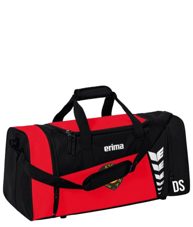 Sporttasche | Erima Six Wings | rot/schwarz | KSC Motor...