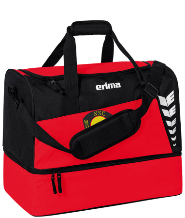 Sporttasche mit Bodenfach | Erima Six Wings | rot/schwarz...