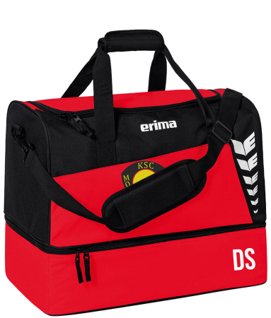 Sporttasche mit Bodenfach | Erima Six Wings | rot/schwarz...