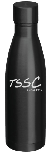 Edelstahlflasche | vakuumisoliert | matt schwarz | 500ml | TSSC Erfurt e.V.