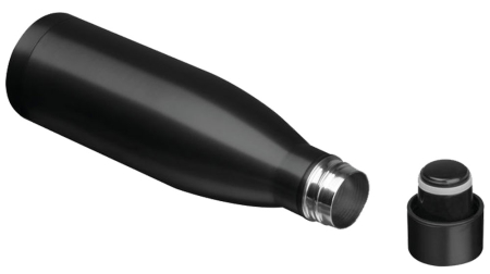 Edelstahlflasche | vakuumisoliert | matt schwarz | 500ml | TSSC Erfurt e.V.