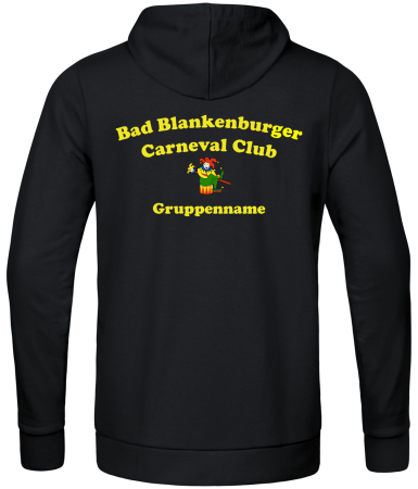 Kapuzenjacke | JAKO | Kinder/Herren | schwarz | Bad Blankenburger Carneval Club