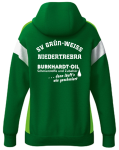 Trainingsjacke mit Kapuze | ERIMA Celebrate 125 | Damen | smaragd/green gecko | SV Grün-Weiß Niedertrebra