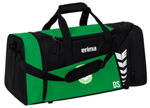 Sporttasche | Erima Six Wings | smaragd/schwarz | SV Grün-Weiss Niedertrebra e.V.