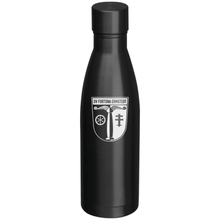 Isolierflasche | Edelstahl | matt | schwarz | 500ml | SV...