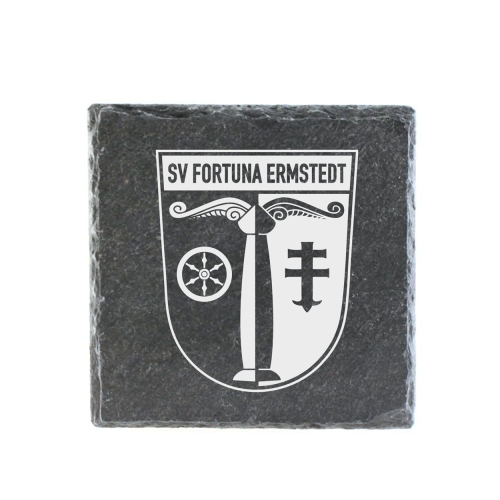 Untersetzer | Schiefer | Logo | SV Fortuna Ermstedt
