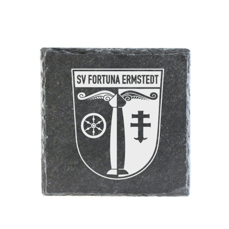 Untersetzer | Schiefer | Logo | SV Fortuna Ermstedt