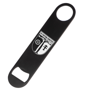 Flaschenöffner | XXL | Edelstahl | matt schwarz |  Logo | SV Fortuna Ermstedt
