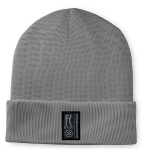 Beanie | grau | Webpatch Traditionslogo