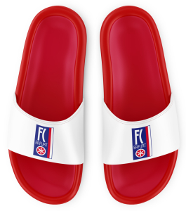 Badeschuhe | Traditionslogo | weiss-rot | Erfurt