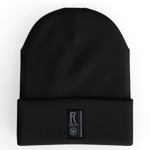 Beanie | schwarz | Webpatch Traditionslogo