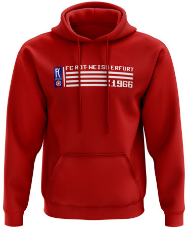 Hoodie | retro, rot | FC Erfurt