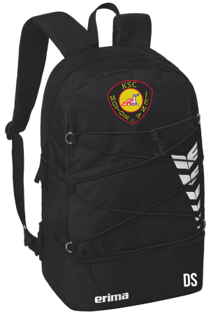 Rucksack | Erima Six Wings | schwarz | KSC Motor Jena e.V.