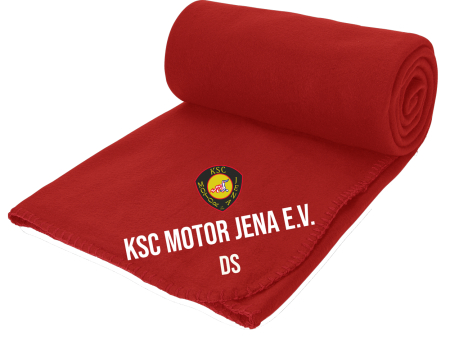 Aufwärmdecke Fleece | rot | KSC Motor Jena e.V.