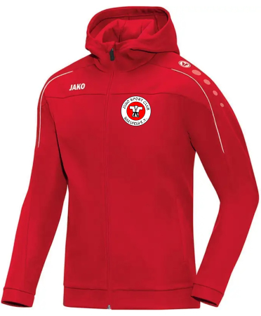Kapuzenjacke | Damen | JAKO Classico | rot | JSC Saalfeld