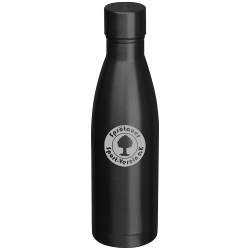 Edelstahlflasche | vakuumisoliert | matt schwarz | 500ml | Sprötauer SV