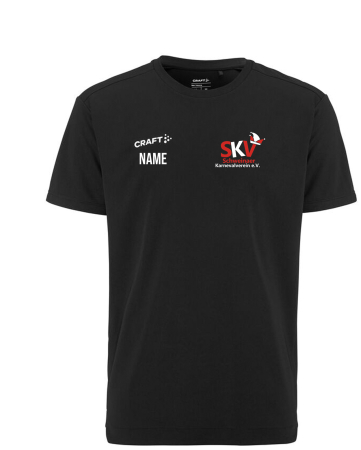 T-Shirt | Craft Evolve 2.0 Structured Jersey | Kinder | schwarz | Schweinaer Karnevalverein e. V.