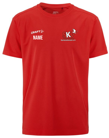 T-Shirt | Craft Evolve 2.0 Structured Jersey | Herren | rot | Schweinaer Karnevalverein e. V.