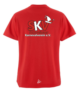 T-Shirt | Craft Evolve 2.0 Structured Jersey | Damen | rot | Schweinaer Karnevalverein e. V.
