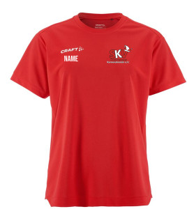T-Shirt | Craft Evolve 2.0 Structured Jersey | Damen | rot | Schweinaer Karnevalverein e. V.