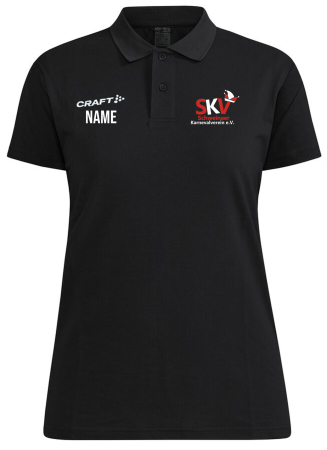 Polo | Craft Progress 2.0 | Damen | schwarz | Schweinaer Karnevalverein e. V.