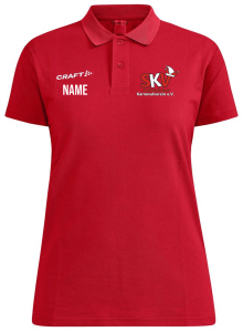Polo | Craft Progress 2.0 | Damen | rot | Schweinaer Karnevalverein e. V.