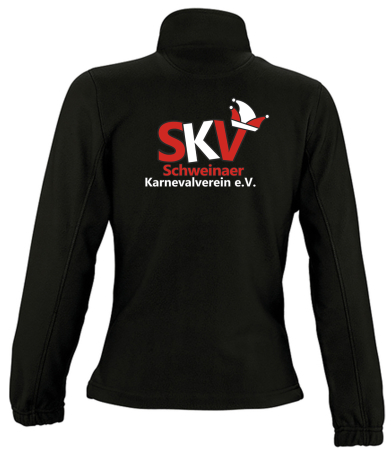 Fleecejacke | Damen | schwarz | Schweinaer Karnevalverein...