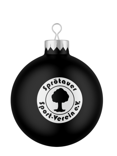 Weihnachtsbaumkugel | matt | Logo | Sprötauer SV
