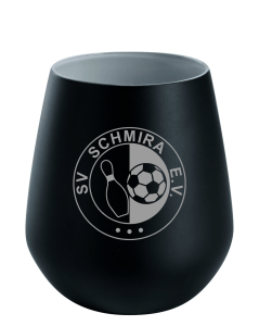 Universalglas | Windlicht | matt schwarz | 420ml | SV Schmira e.V.
