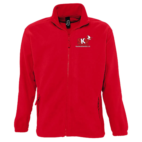 Fleecejacke | Herren | rot | Schweinaer Karnevalverein e.V.